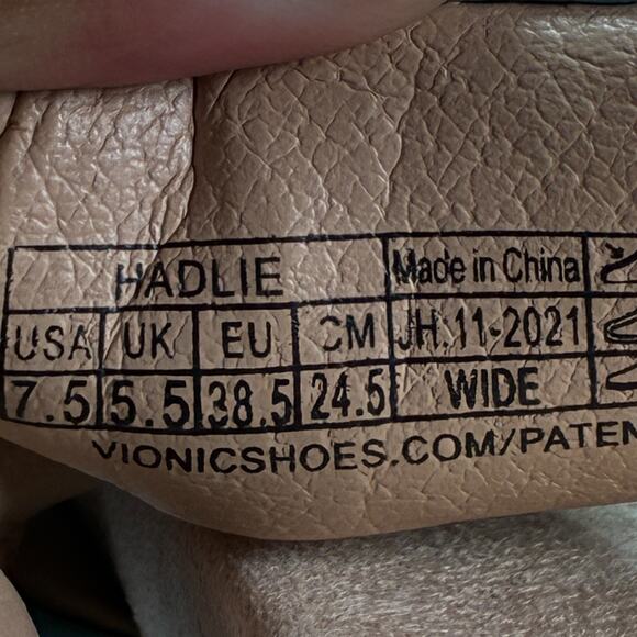 Vionic Hadley Adjustable Blue & Silver Comfort Sandals Women's Size 7.5 - Picture 9 of 10